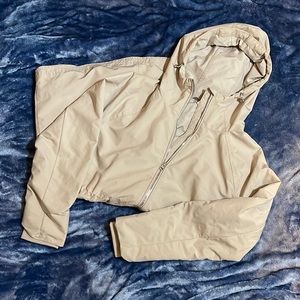 Athleta | Drip Drop Rain Jacket | Size Small | Tan Beige |